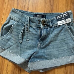 Hollister Vintage Stretch Light Blue Denim Shorts